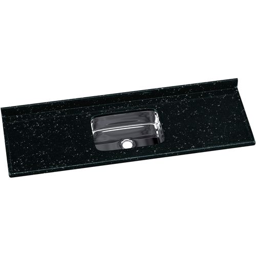Pia Sintética Granitada A.J Rorato Pedra Escura Roralit com Cuba Inox 160x55cm