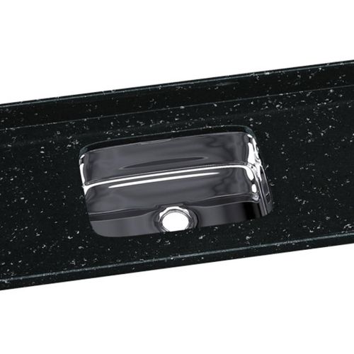 Pia Sintética Granitada A.J Rorato Pedra Escura Roralit com Cuba Inox 160x55cm