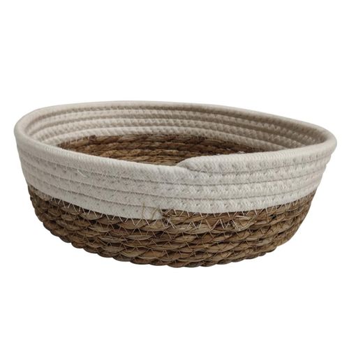 Cesto de Roupas NDI Fibra Natural Marrom 26,5x8,2cm