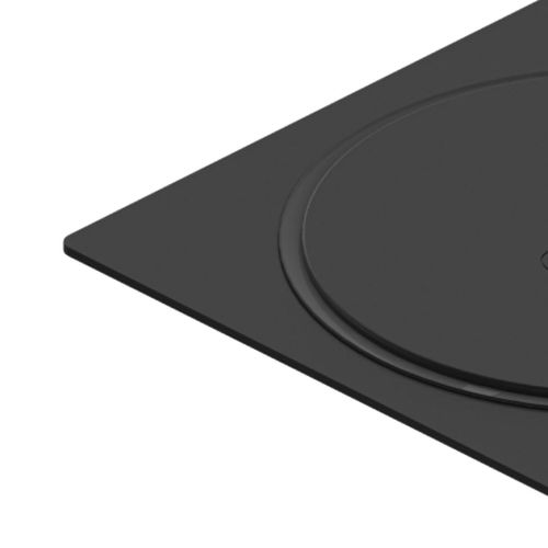 Ralo Click Inox Quadrado Real Black 10cm