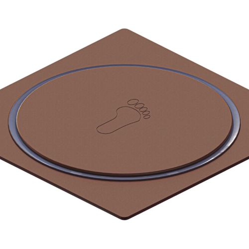 Ralo Click Inox Quadrado Real Corten 10cm