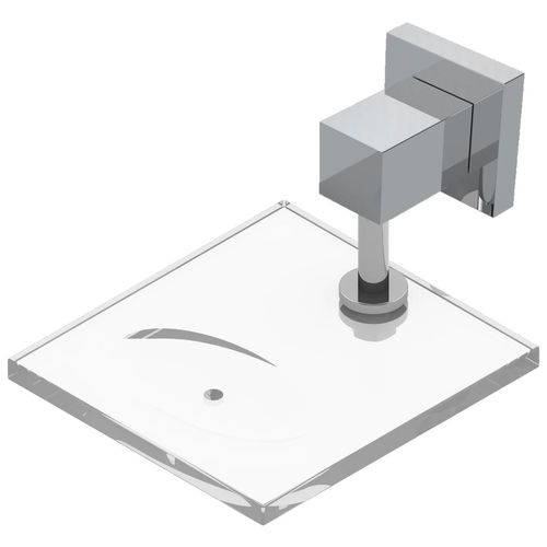 Saboneteira Square Luxo Real Cromado