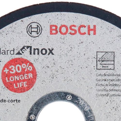 Disco de corte Bosch Standard for Inox 115x1,6mm centro reto