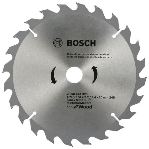 Disco Serra Circular Bosch Ecoline 184x20mm 24 Dentes