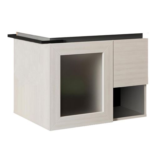 Armário Gaam Suspenso Verre Bianco e Chumbo 60cm