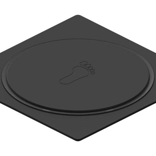 Ralo Click Inox Quadrado Real Black 15cm