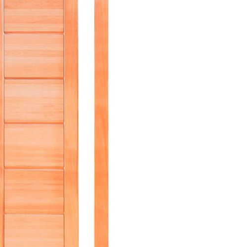 Porta de Eucalipto Reck Vidro 80x210cm
