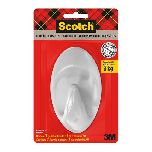 Gancho Scotch 3M Plástico Grande