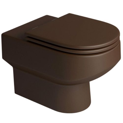 Bacia Convencional Deca Carrara Marrom Fosco P.60.22
