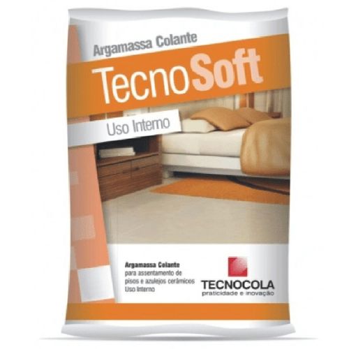 Argamassa AC1 Tecnosoft Uso Interno Cinza 20kg