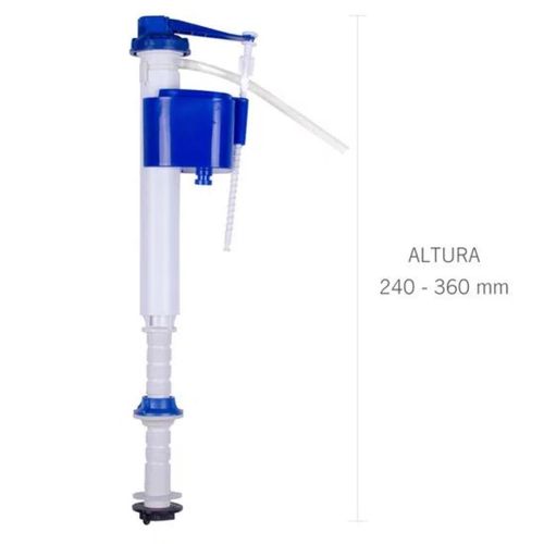 Kit Mecanismo Entrada e Saída Completo Astra para Caixa Acoplada Botão Cromado