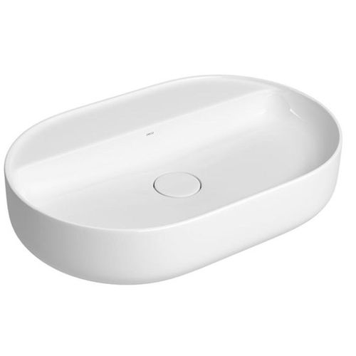 Cuba de Apoio Deca Oval com Mesa Branco 60cm