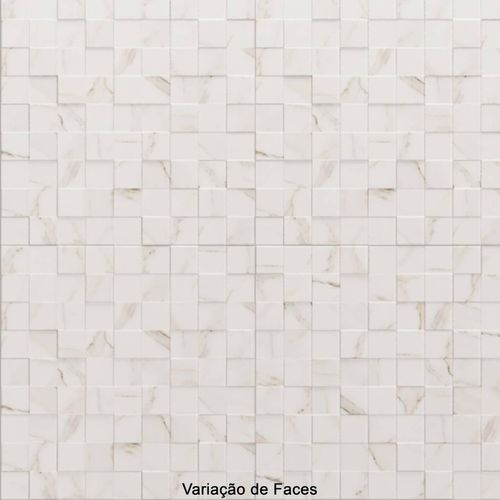 Porcelanato Matte Portinari Simetria Marble WH "A" 58,4x58,4 Retificado