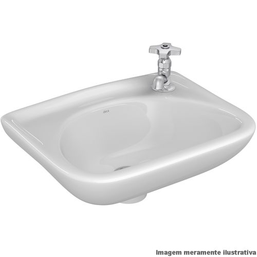 Lavatório Suspenso Deca Izy Branco Gelo 39,5x29,5cm L.15.17