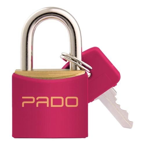 Cadeado em Latão Pado Magenta 20mm