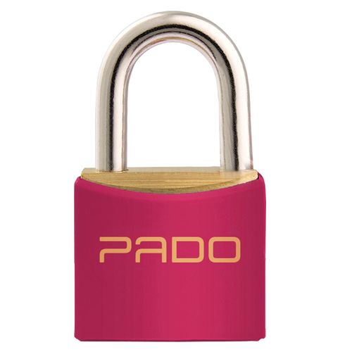 Cadeado em Latão Pado Magenta 20mm