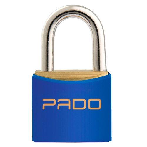 Cadeado em Latão Pado Azul 20mm