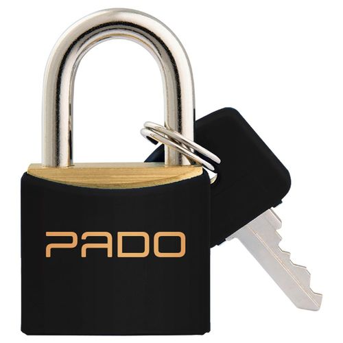 Cadeado em Latão Pado Preto 20mm