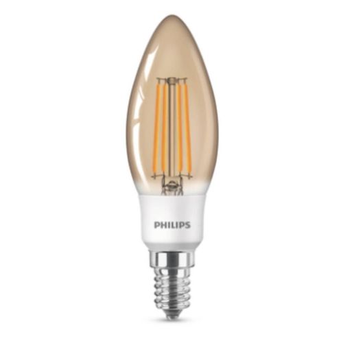 Lâmpada Led Philips Filamento B35 Amarela 300LM Philips 2,7w