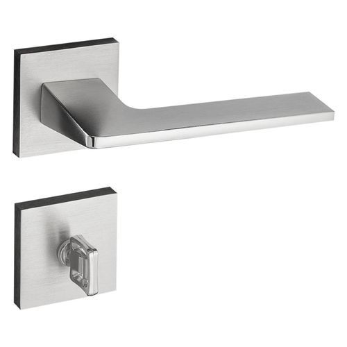 Fechadura Zamac 55mm Banheiro Sara Roseta RQ2 502-55B Cromo Acetinado