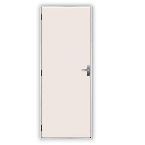 Kit Porta Melamínico Mgm com Batente em Aço Branco Direita 215x95x6