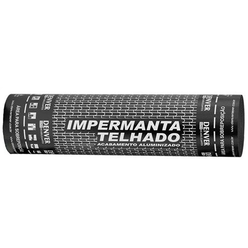 Manta Asfáltica Aluminío 1Mx10M Impermanta Telhado 4mm Tipo II - Poliester