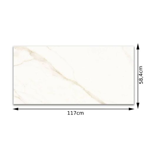 Porcelanato Polido Portinari Opera WH "A" 58,4X117 Retificado