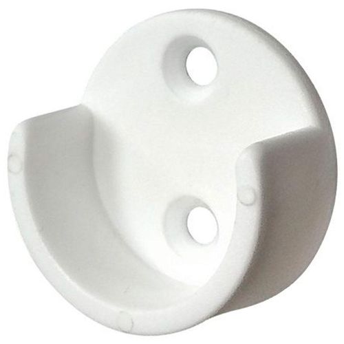 Suporte para Cabideiro Bemfixa Modelo Meia-cana Branco com Parafusos 2 Unidade 8921