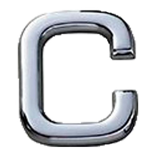 Letra C em ABS Bemfixa Cromado 39mm