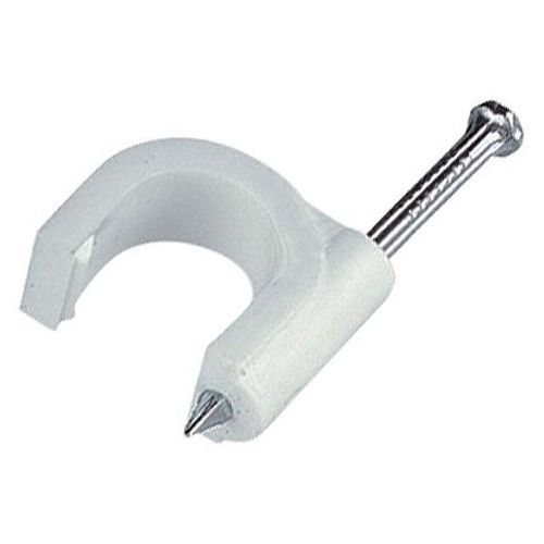 Fixador para Cabo Coaxial Bemfixa 6mm Branco Saco com 100 4160