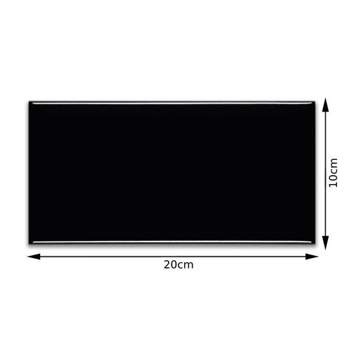 Revestimento Brilhante Eliane Metro Black "A" 10x20cm