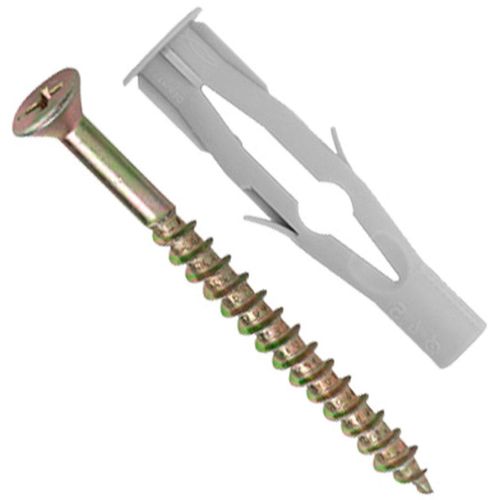 Parafuso Cabeça Chata Fenda Phillips com Bucha bxb 6mm 4 Unidades 3421