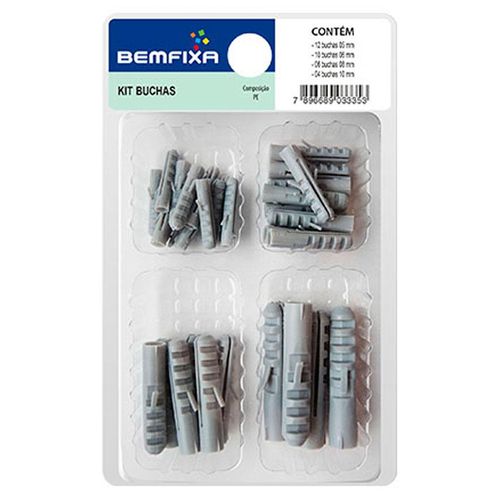 Kit de Buchas Bemfixa 32 Unidades 3335