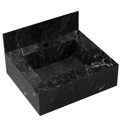 Bancada com Cuba Esculpida Blu Max Black 60cm
