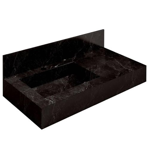 Bancada com Cuba Esculpida Blu Pró Black 80cm