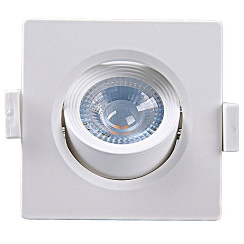 Spot Led Embutir Taschibra Quadrado Alltop MR11 3w 6500K 38°