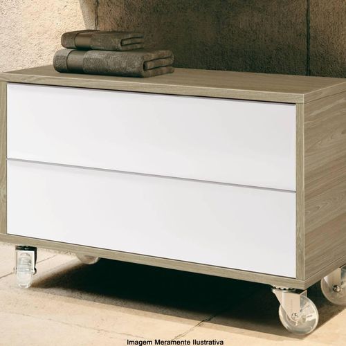 Gaveteiro Bumi Pró com Rodizio Wood  80cm