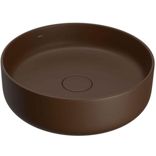 Cuba Apoio Deca Redonda Marrom Fosco 40cm