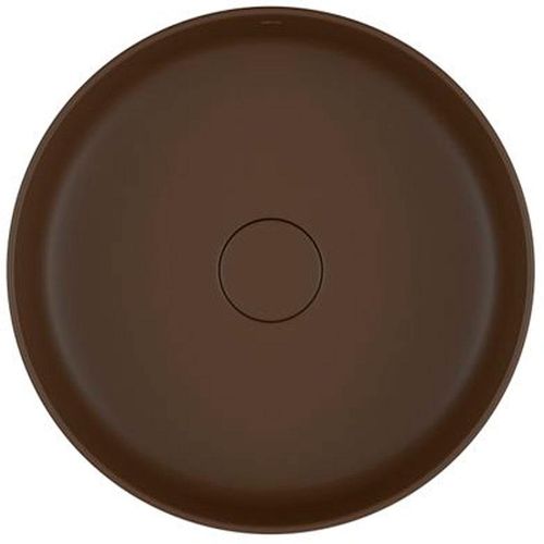 Cuba Apoio Deca Redonda Marrom Fosco 40cm