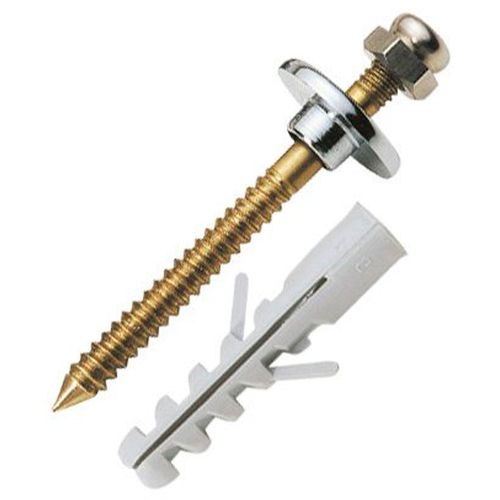 Kit Fixação para Louça Sanitária Bemfixa com Bucha 8mm Parafuso Latão 5x65mm 2 Unidades 2172