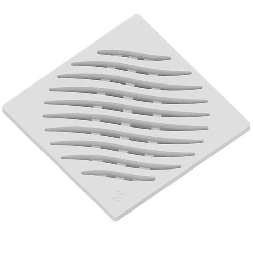 Grelha Quadrada Tigre 100mm Branco N