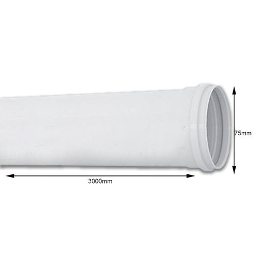 Tubo de Esgoto Tigre 75mm com 3 Metros