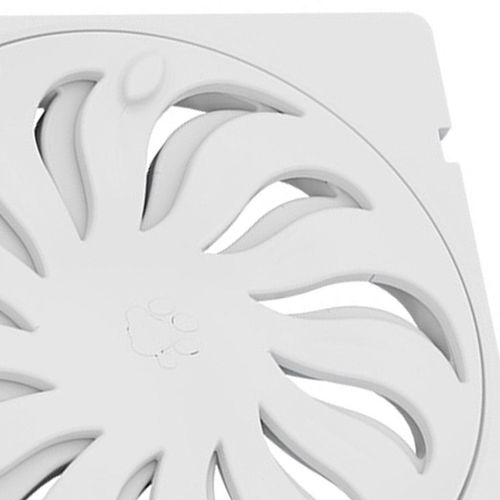 Grelha Quadrada Tigre 150mm Abre e Fecha Branco