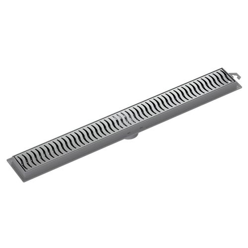 Ralo Linear Tigre com Grelha Cromada 50cm