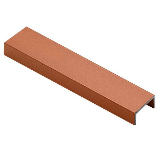 Perfil de Alumínio Viscardi 1,0x2,0x300cm Luxor Rosé Salmon