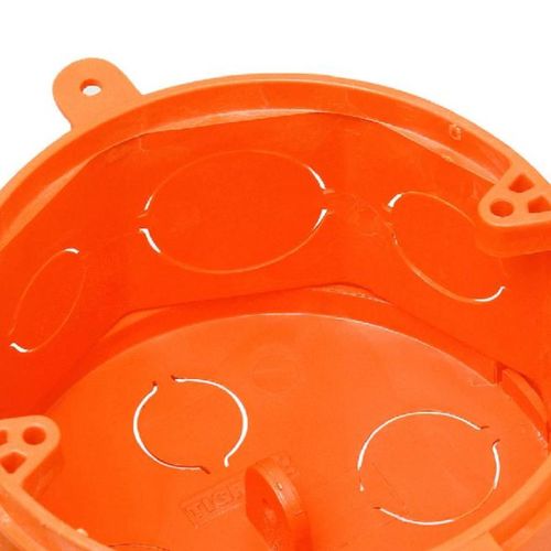 Caixa de Embutir Tigre Octogonal Móvel Laranja 4x4