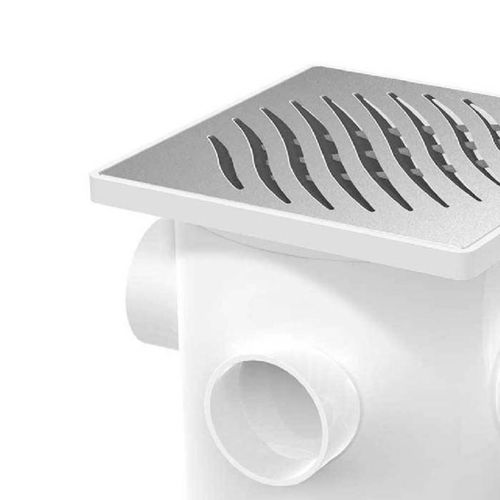 Caixa Sifonada Tigre Quadrada Inox 150X185X75mm