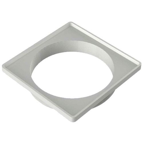 Porta Grelha Tigre Quadrado Branco 150mm