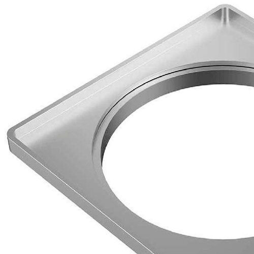 Porta Grelha Tigre Quadrado Prata 150mm