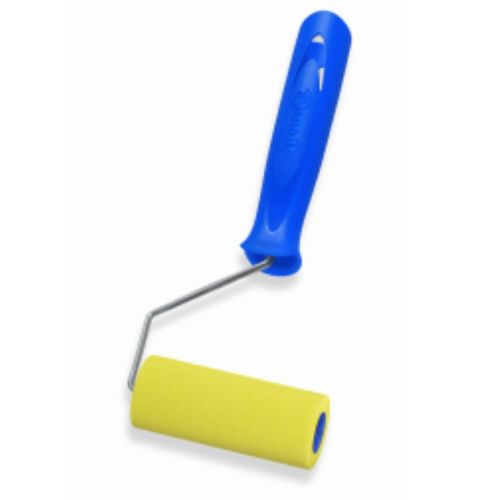 Rolo 5cm Espuma Poliéster Amarela Esmalte/Óleo/Verniz/Stain com Cabo 1341